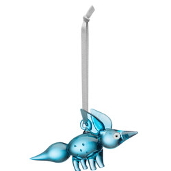 Iittala Vulpes Ornament staand 115 mm blauw