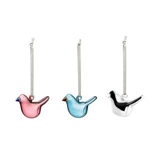 Iittala Oiva Toikka Collection Mini glazen vogels mix 2025 set van 3