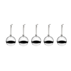 Iittala Decorations Glazen bol 80 mm spiegel set van 5