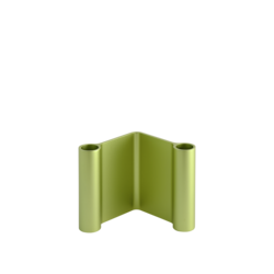 muuto pair candle holder green h11 cm