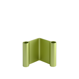 muuto pair candle holder green h11 cm