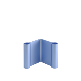 muuto pair candle holder light blue H11 cm