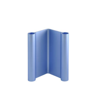 muuto pair candle holder light blue H 18 cm.