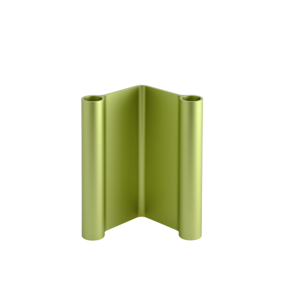 Muuto muuto pair candle holder green H 18 cm.