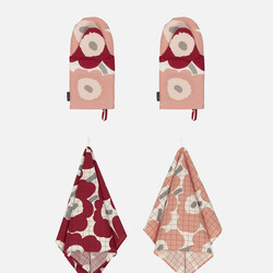 marimerkko pieni unikko ovenwant set 2/st