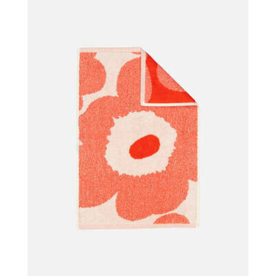 Marimekko marimekko unikko guest towel  red- white 32x50 cm.