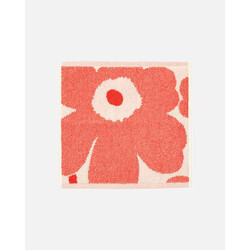 marimekko unikko mini towel red- white 32x32 cm.