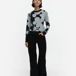 marimekko aukio keidas knitted pullover 50% wool 50 cashmere mt M