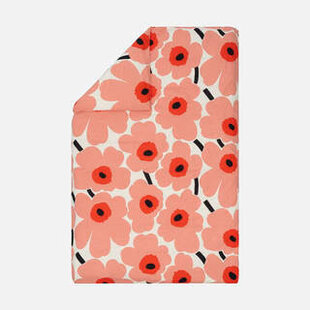 marimekko unikko duvet cover 150x210 cm. cotton and linen blend