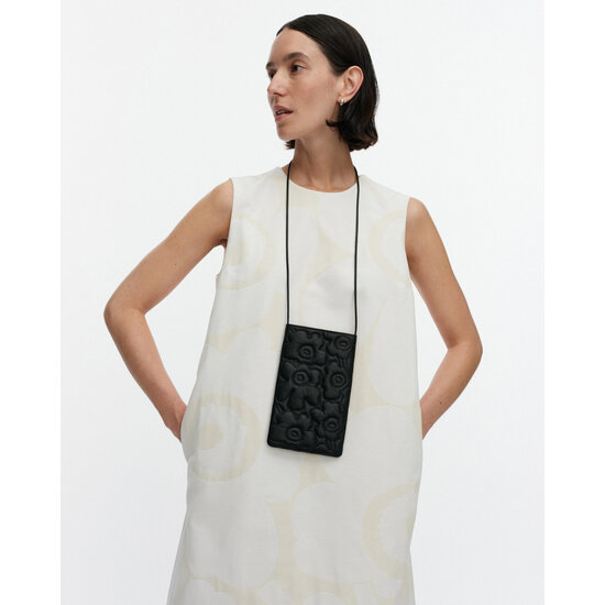 Marimekko Marimekko Phone Pocket Unikko Shoulder bag black/zwart