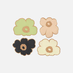 marimekko unikko cork coaster set 4 psc