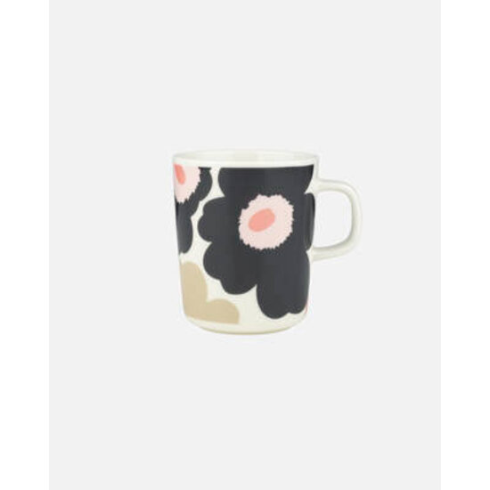 Marimekko marimekko unikko mug  dark green- pink- beige 2.5 dl