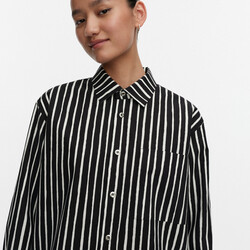 marimekko Kioski Jokapoika Black-White 2026 cotton shirt M