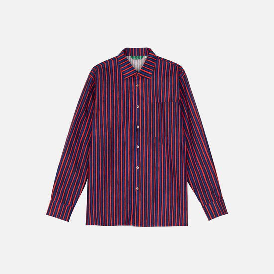 Marimekko marimekko Kioski Jokapoika Blue-Red 2026 cotton shirt M