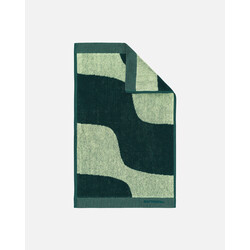 marimekko taifuuni guest towel green 30x50 cm