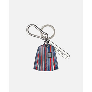 marimekko vekku kioski key chain red-blue stripe