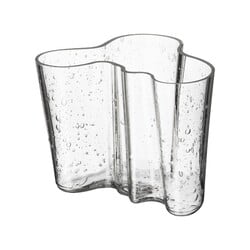 Aalto vase 160 mm bubble glass clear