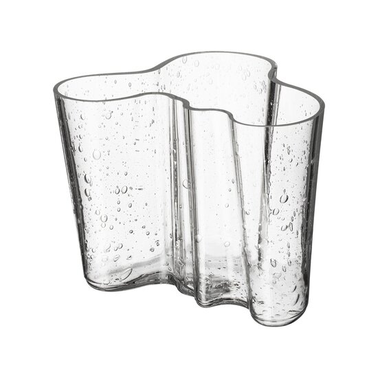 Iittala Aalto vase 160mm bubble glass clear