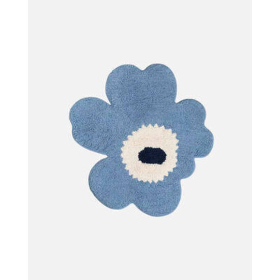 Marimekko marimekko unikko bath mat 73x74 cm light blue