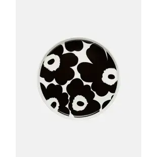 marimekko oiva plate unikko 20 cm black