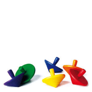 naef  spinning top colored, red, orange, blue,green