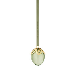 georg jensen spring 2026 egg green glass 18 kt gold plated ss top