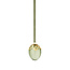 Georg Jensen georg jensen spring 2026 egg green glass 18 kt gold plated ss top