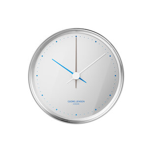 georg jensen henning koppel wall clock 10 cm polished stainless steel