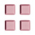 Iittala Teema dish 12x12cm rose 4pc