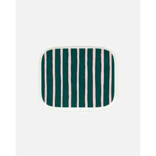 marimekko oiva piccolo plate 15x12 cm green pink
