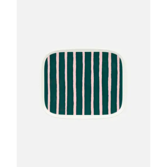 Marimekko marimekko oiva piccolo plate 15x12 cm green pink