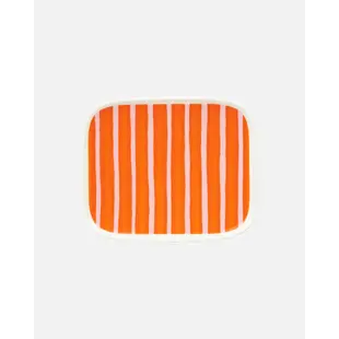 marimekko oiva piccolo plate 15x12 cm orange pink