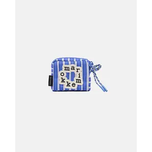 marimekko niekka piccolo pouch blue 9x10x4 cm