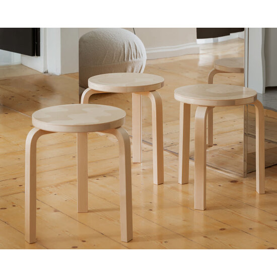 Artek artek x marimekko stool 60 seireeni, 90 anniversary edition