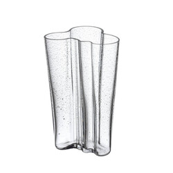 Aalto vase 201mm bubble glass clear
