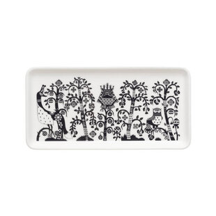 iittala taika plate rectangle 12x24cm black