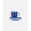 Marimekko marimekko piccolo espresso cup + saucer blue-blue