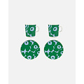 Marimekko marimekko unikko breakfast set 4 pcs blue-green