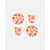 Marimekko marimekko unikko breakfast set 4 pcs orange-pink