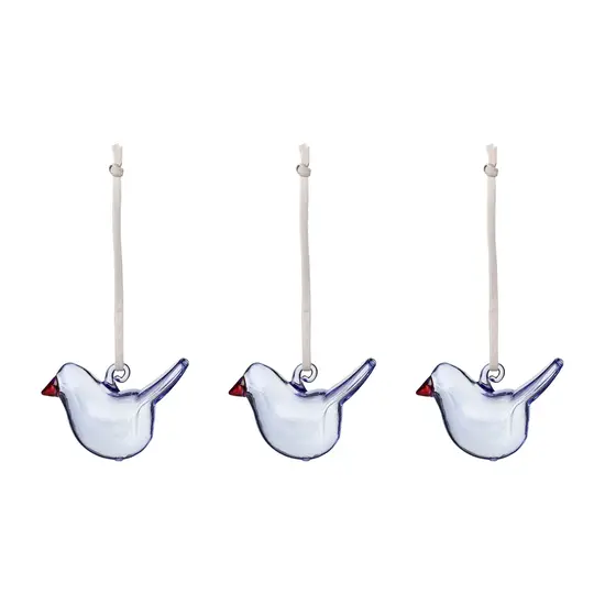 Iittala iittala mini glass birds  3 pcs bright blue