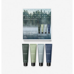 skandinavisk wood & water mini hand creme collectie,skog, fjord, oy, hav