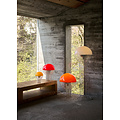 Verpan verpan wire table lamp 30 cm. chrome/ red