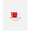 Marimekko marimekko unikko espresso cup - saucer red