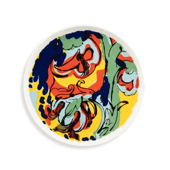 Marimekko marimekko kraftmo plate 25cm. colored plate