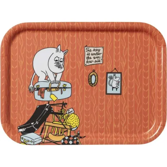 Moomin arabia moomin tray holiday rush 27x20 cm.
