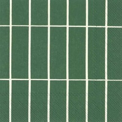 marimekko tiiliskivi groen servetten