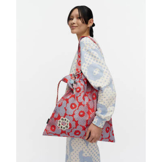 Marimekko marimekko metka mini unikko bag red-blue