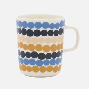 marimekko siirtolapuutarha mug 2,5 dl brown blue