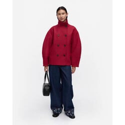 marimekko tyyski coat wool mt.L