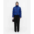 Marimekko marimekko taivos unikko padded jacket croped blue mt. m